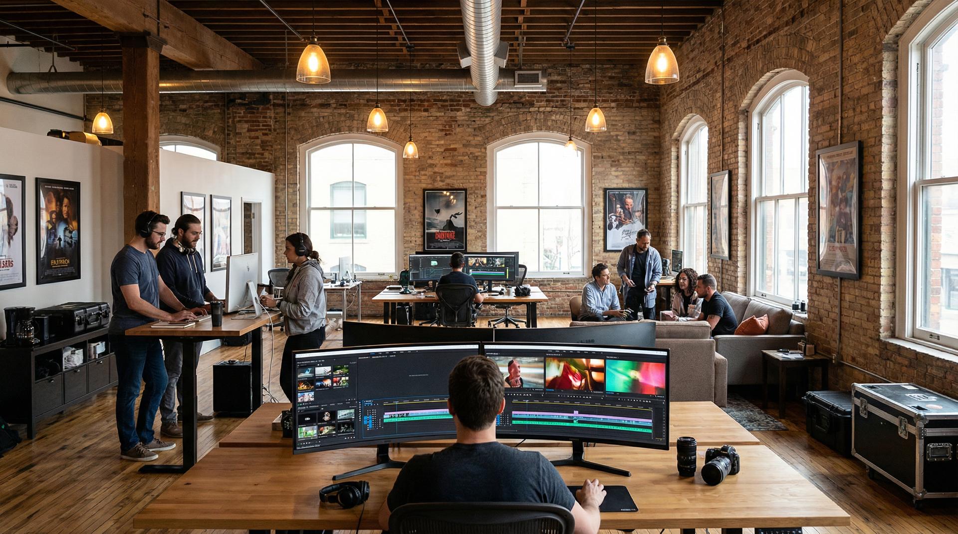 黑丝影视传媒公司办公环境